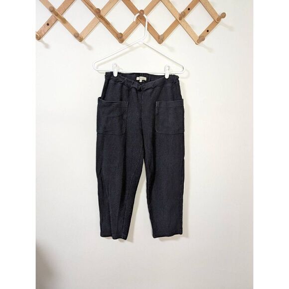 Madewell Black Twill Jacquard Tapered Pants - Size Small - Picture 1 of 10